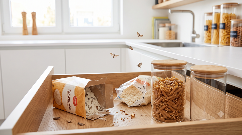 Voedselmotten in je keuken: wat te doen?