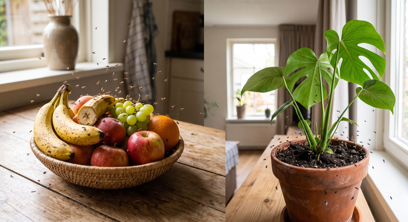 Het verschil tussen fruitvliegjes en rouwmuggen