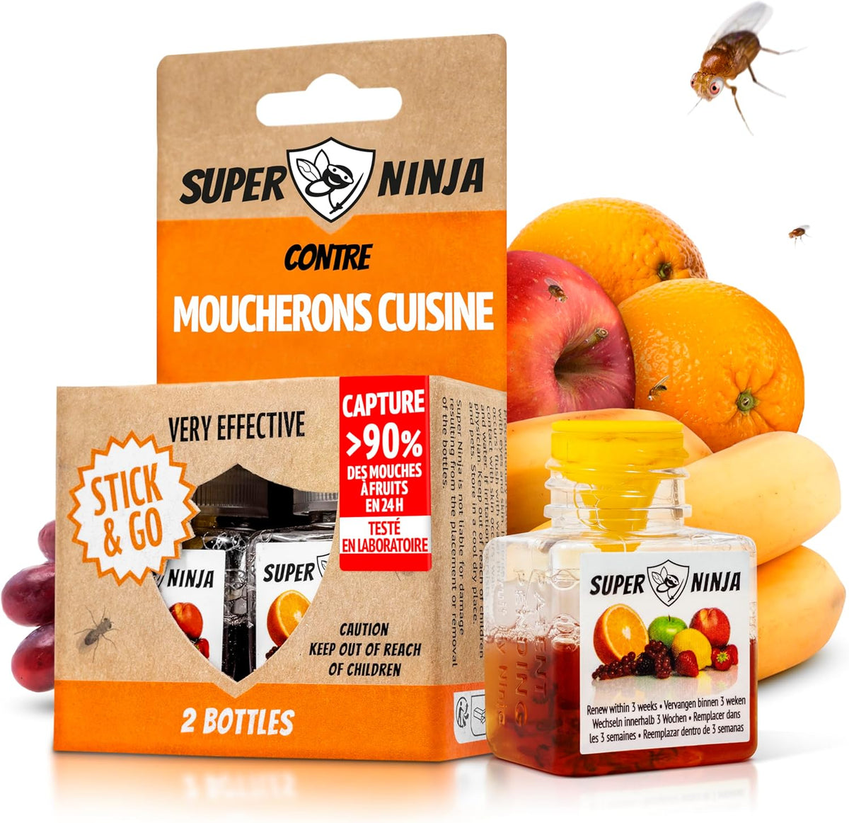 Super Ninja Piège à mouches des fruits