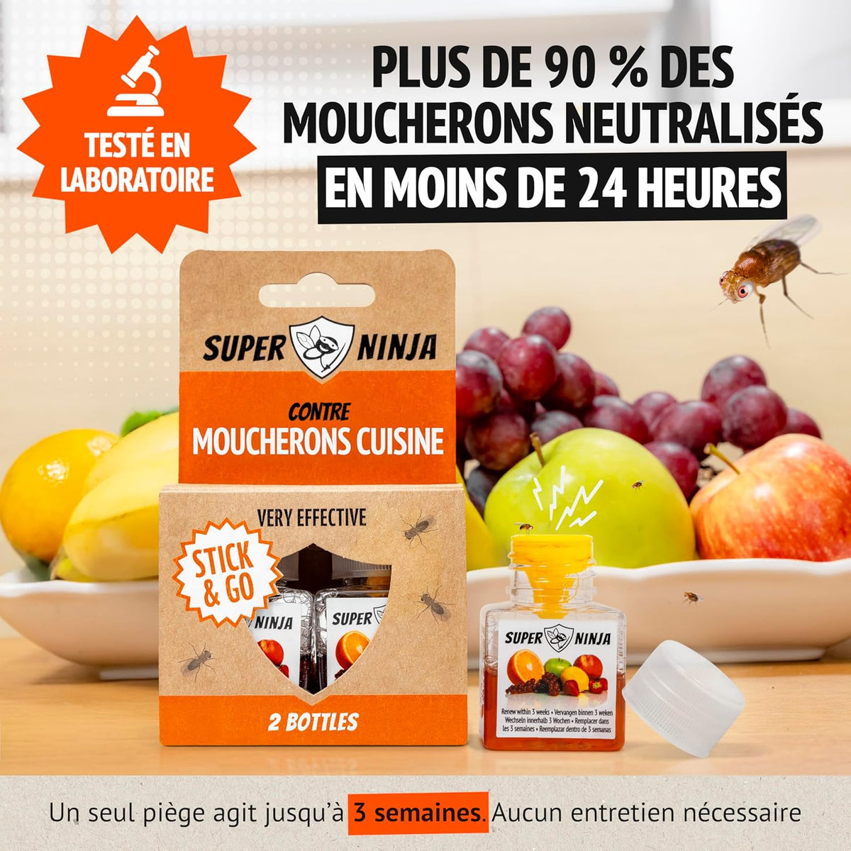 Super Ninja Piège à mouches des fruits