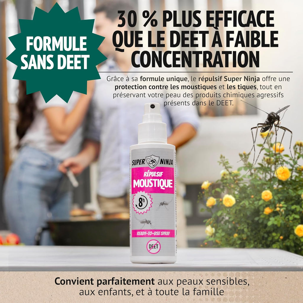 Super Ninja Répulsif Anti-Moustiques