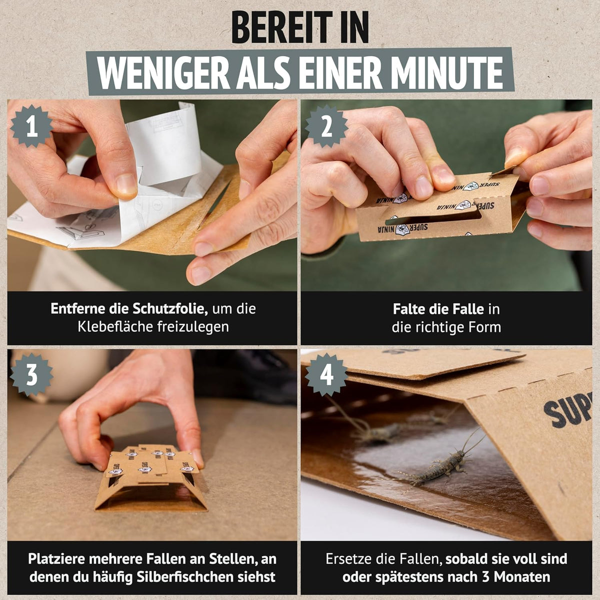 Super Ninja Silberfischfalle
