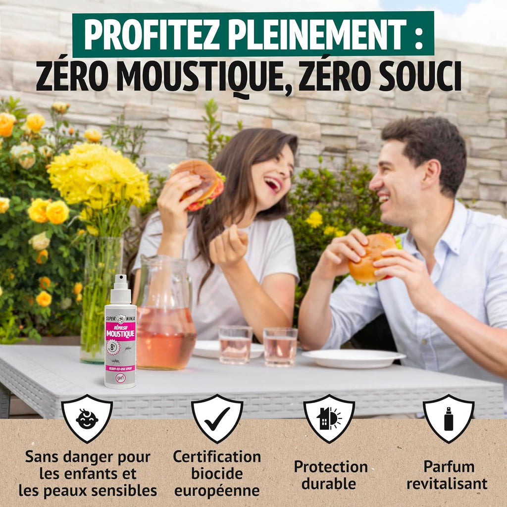 Super Ninja Répulsif Anti-Moustiques