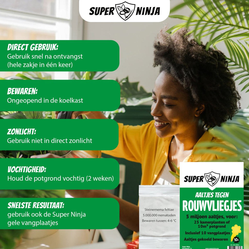 Super Ninja Combipakket tegen Rouwvliegjes