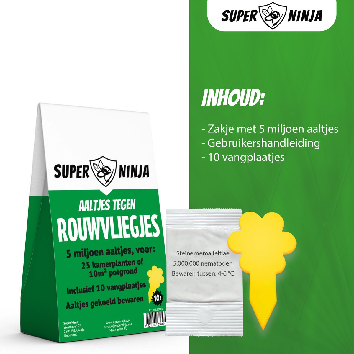 Super Ninja Combipakket tegen Rouwvliegjes