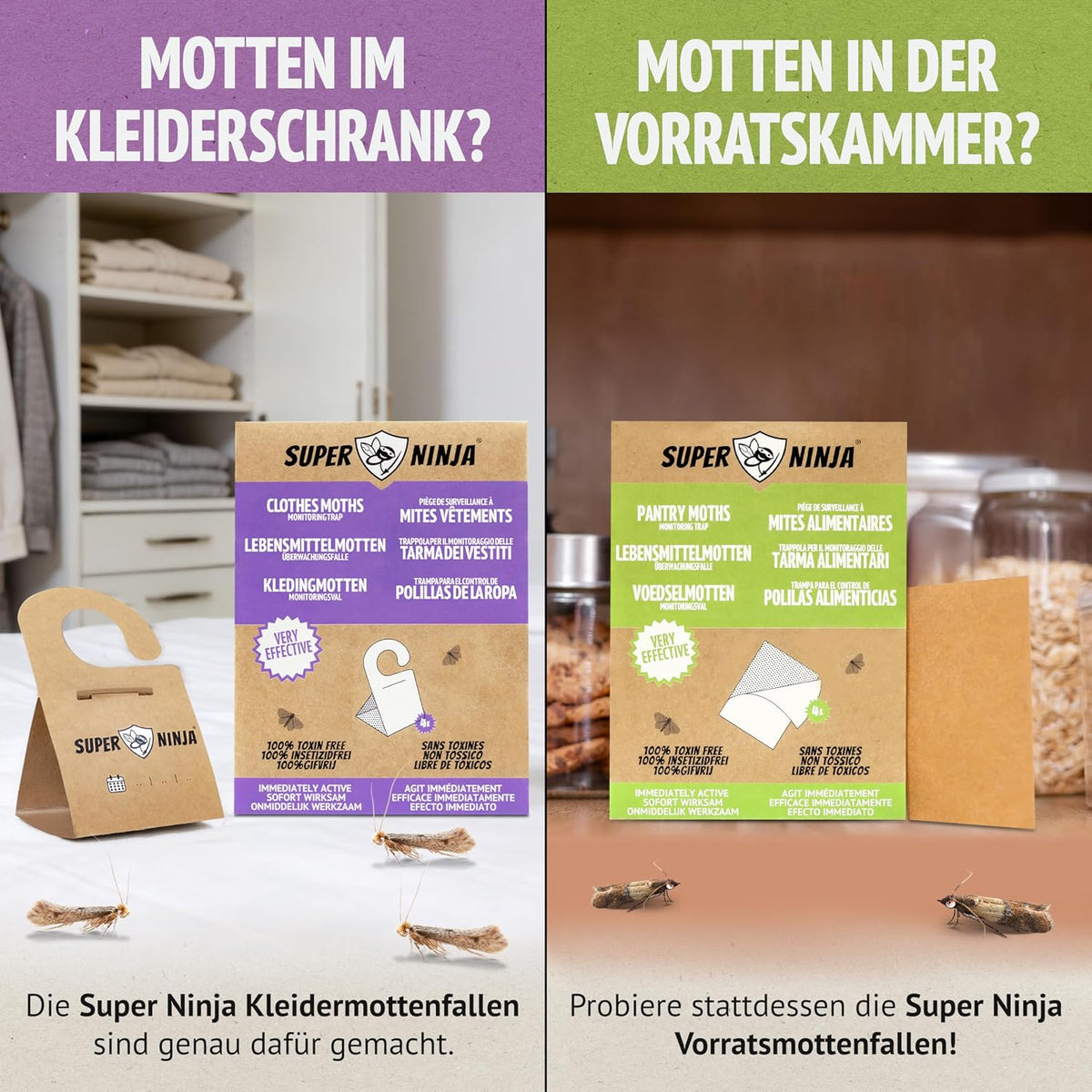 Super Ninja Kleidermottenfalle