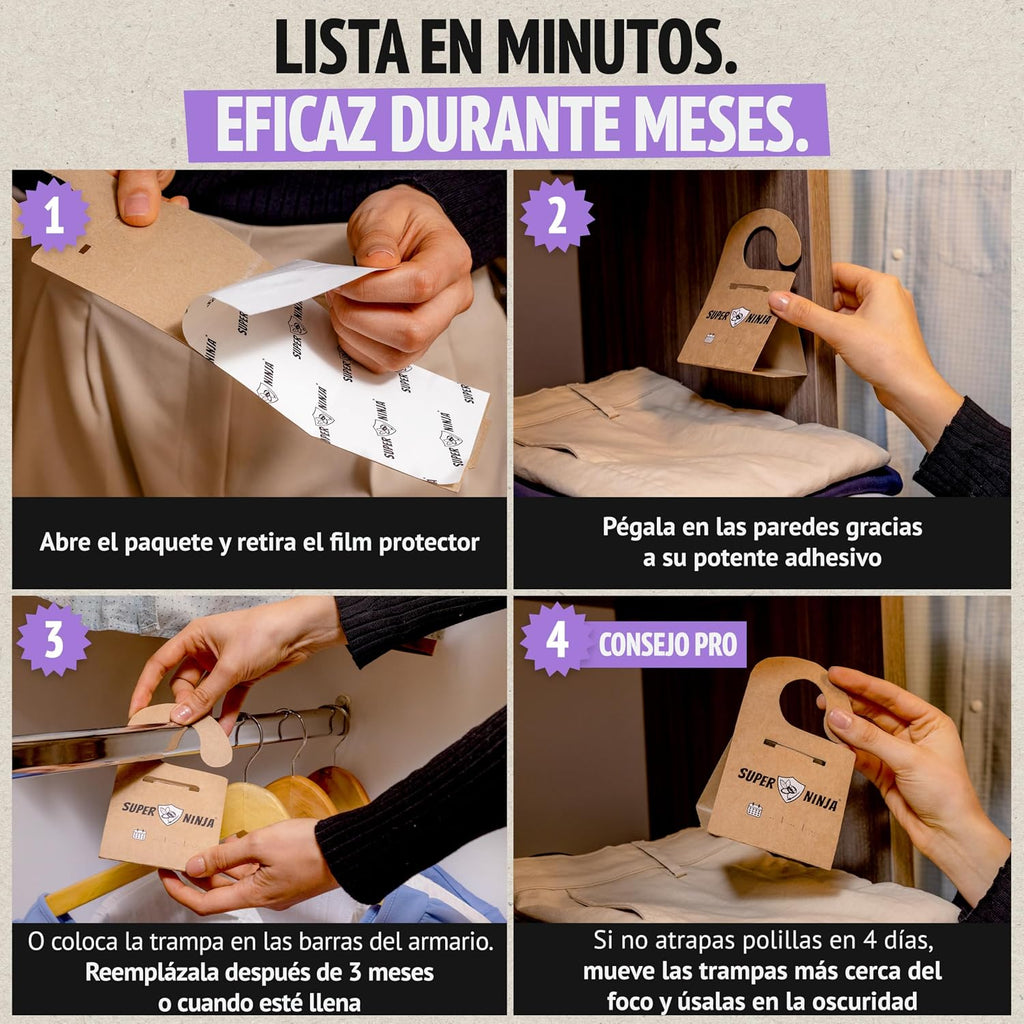 Trampa para polillas de la ropa Super Ninja