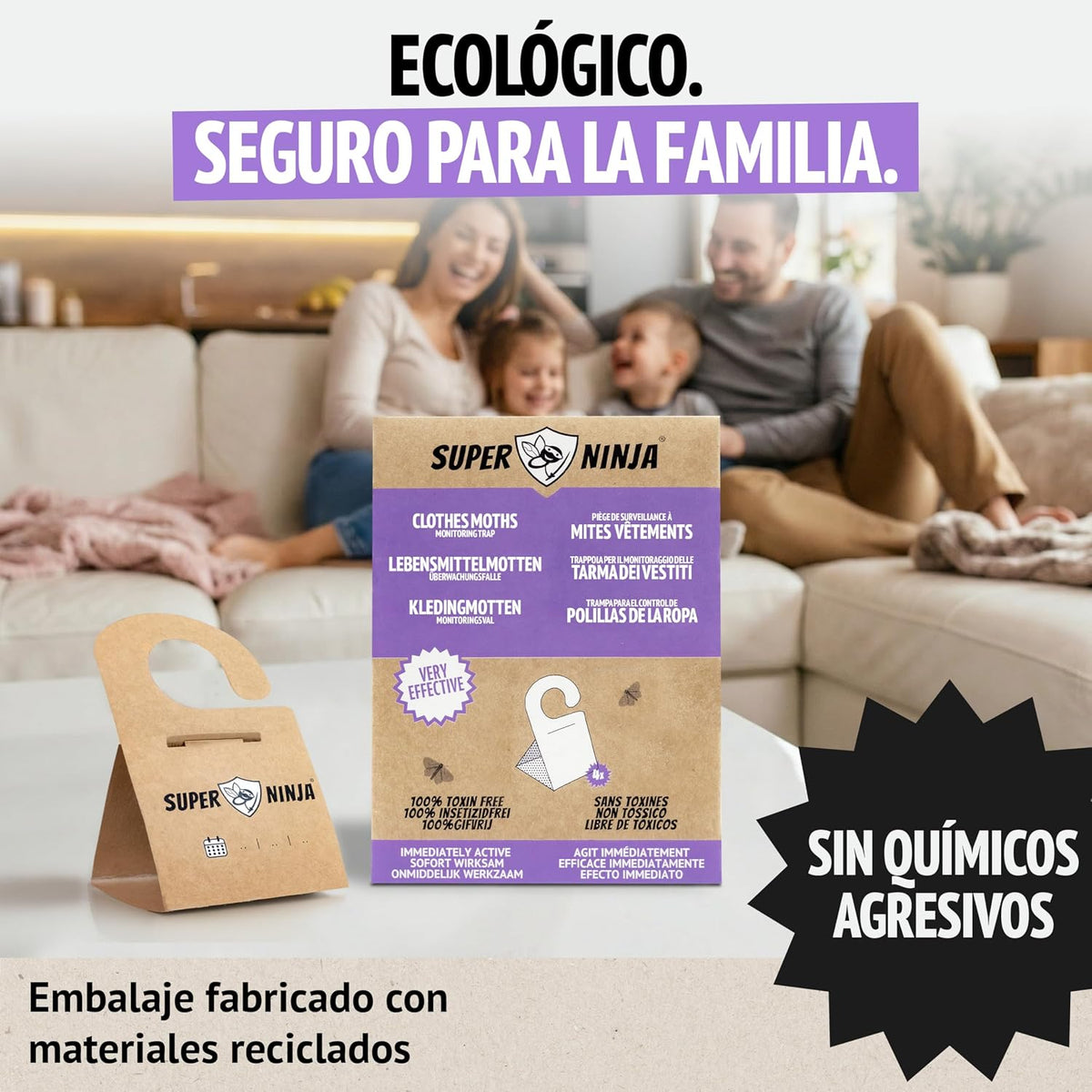 Trampa para polillas de la ropa Super Ninja