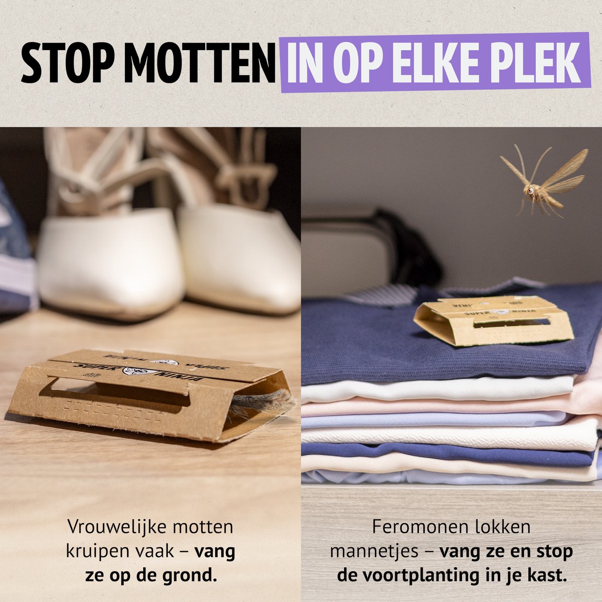 Super Ninja Kledingmottenval