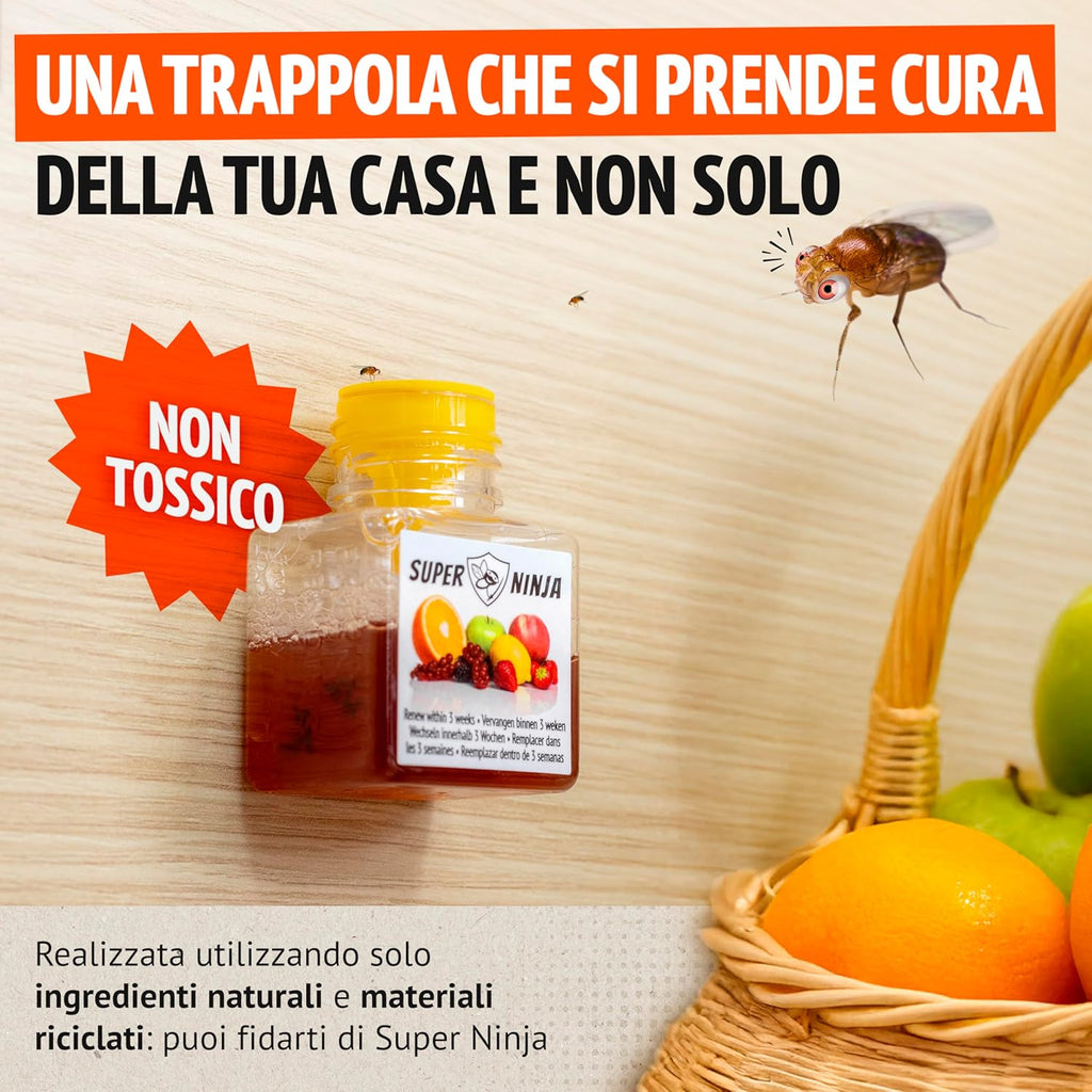 Super Ninja Trappola Moscerini Frutta