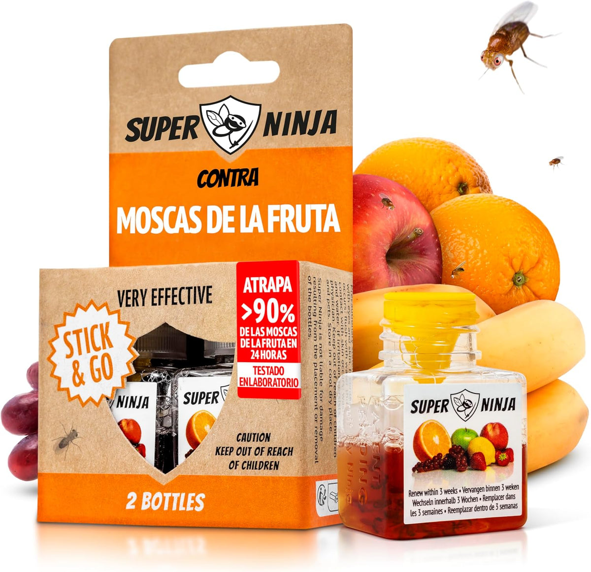 Super Ninja Trampa para Moscas de la Fruta