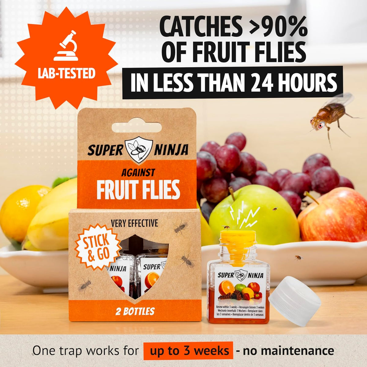 Super Ninja Fruit Fly Trap