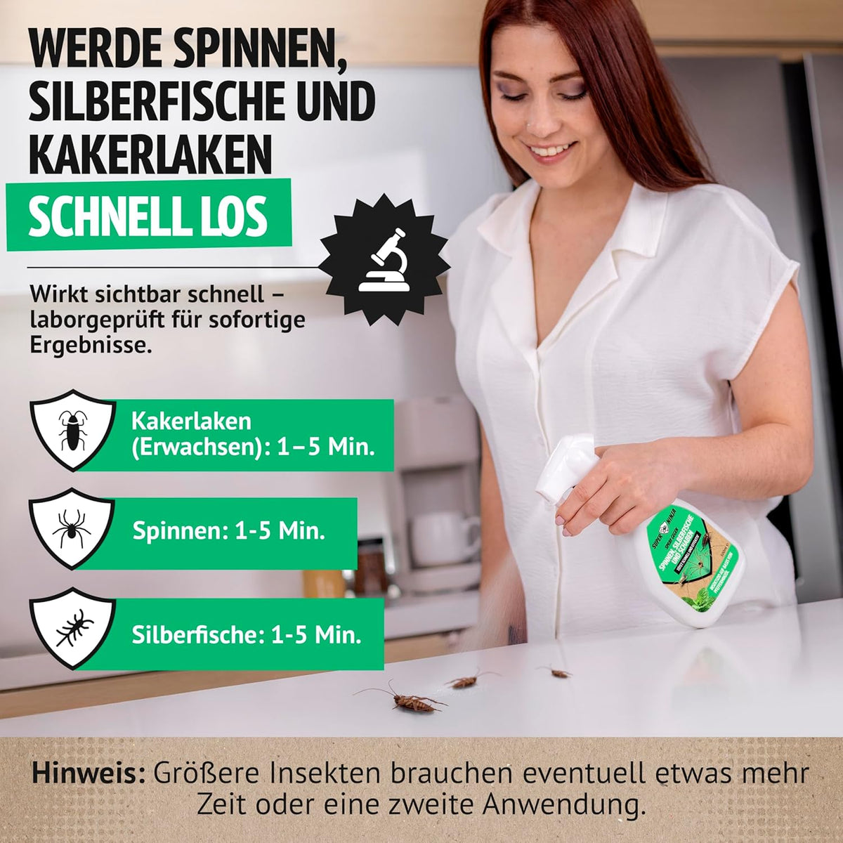 Super Ninja Spinnen- & Silberfischspray
