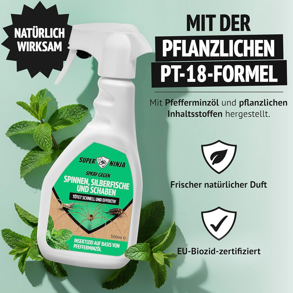 Super Ninja Spinnen- & Silberfischspray