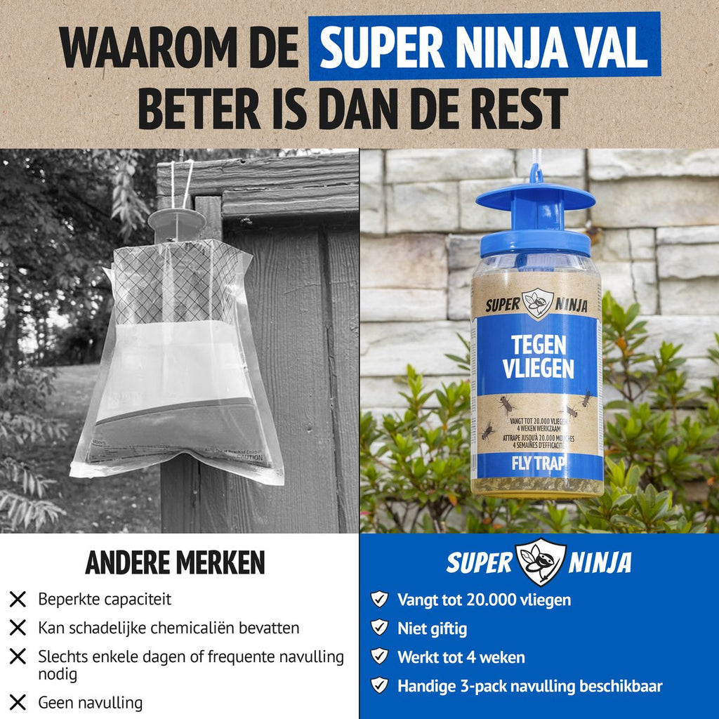 Super Ninja Piège à Mouche Extérieur