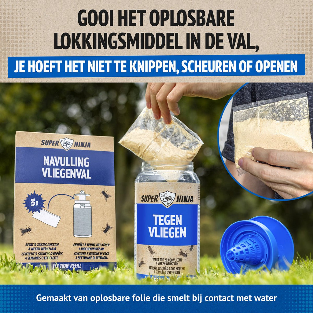 Super Ninja Vliegenval Navulpak