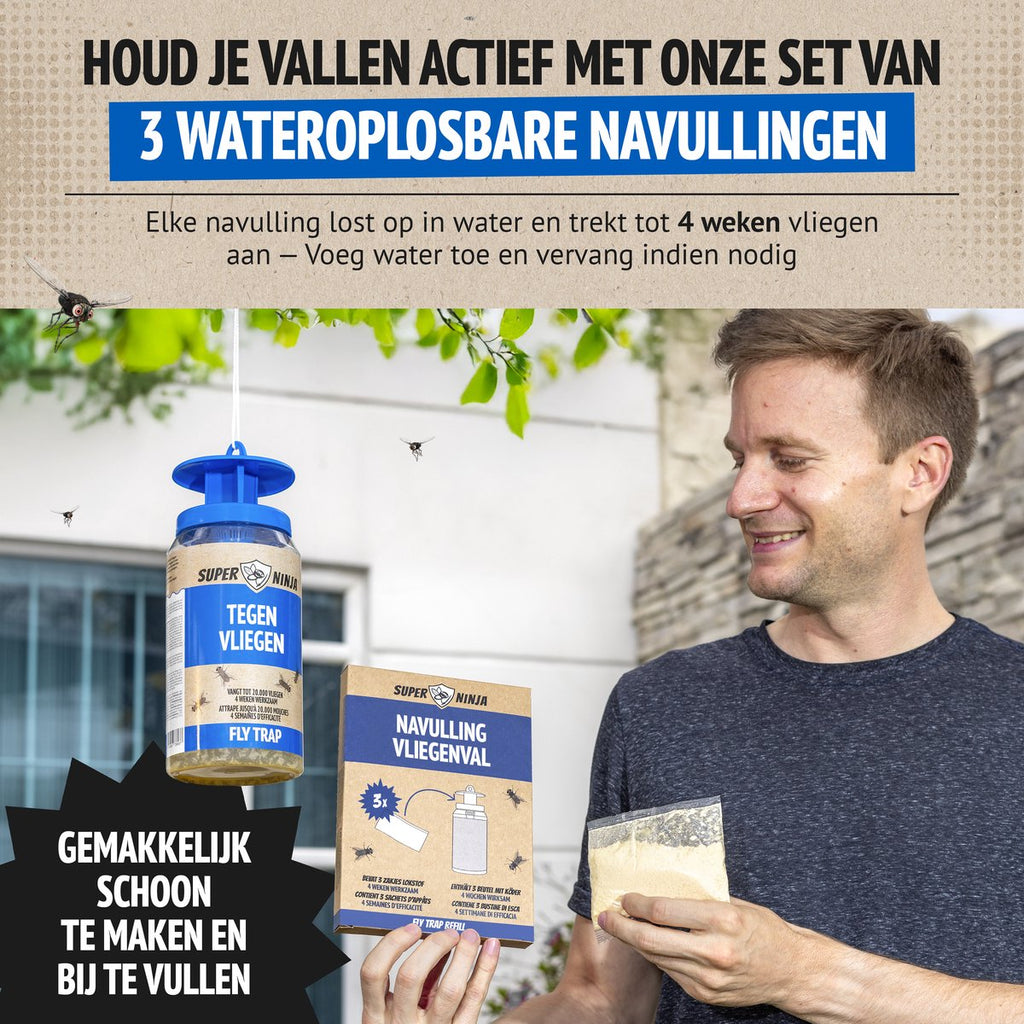 Super Ninja Vliegenval Navulpak
