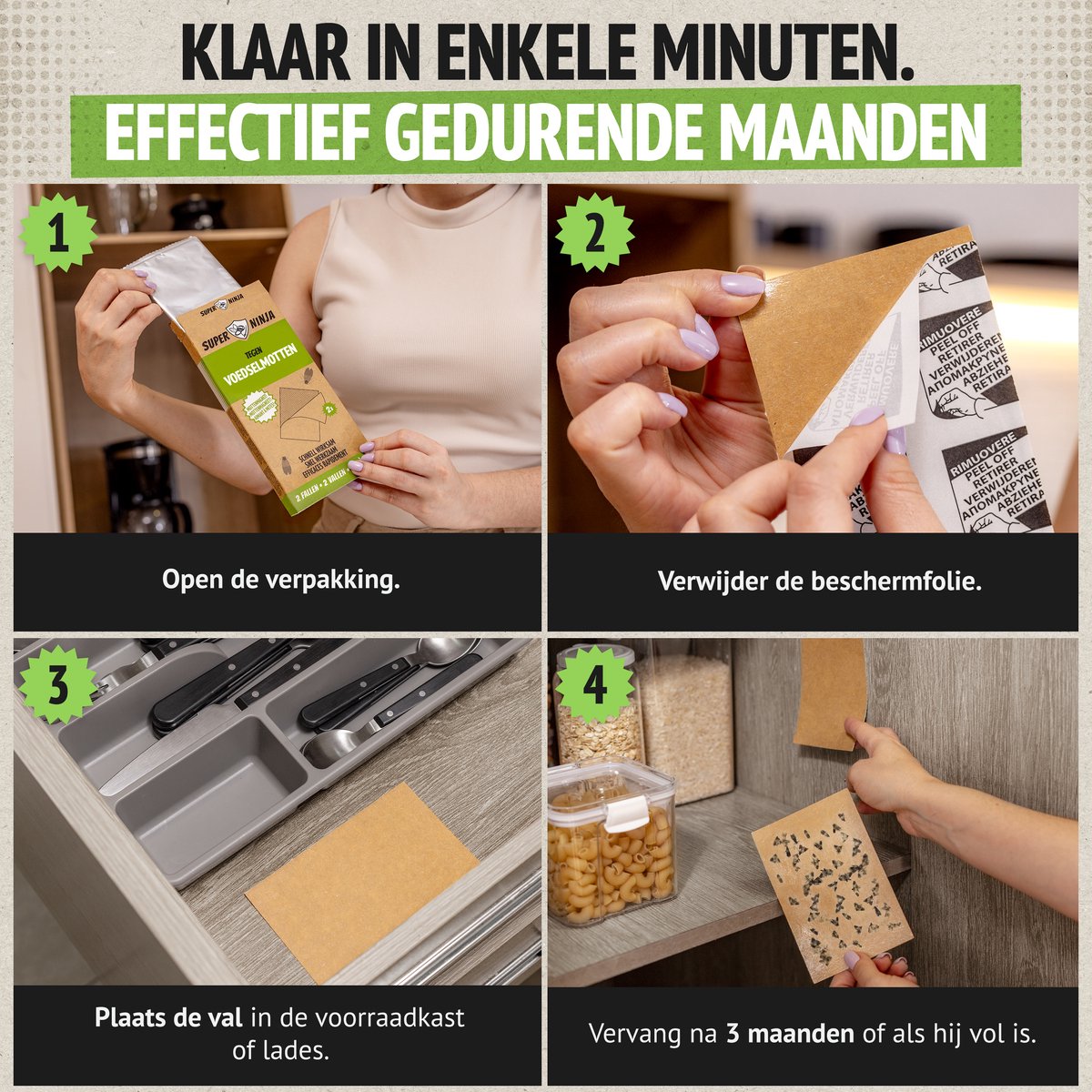 Super Ninja Lebensmittelmotten Falle